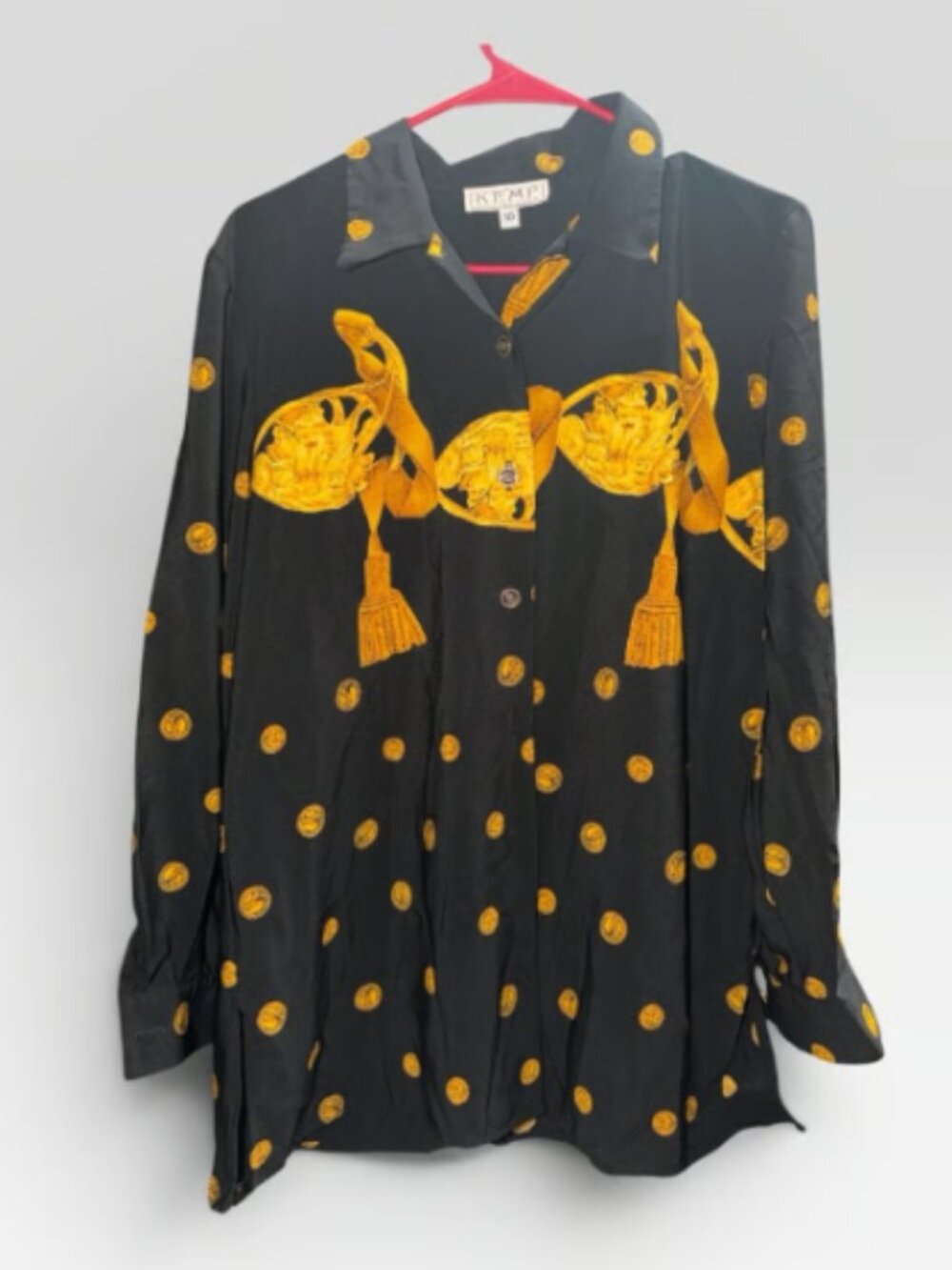 KEMP collection black and gold blouse- Size 10